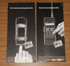 Seltene Werbung SIXT vermietet Mercedes & AEG...