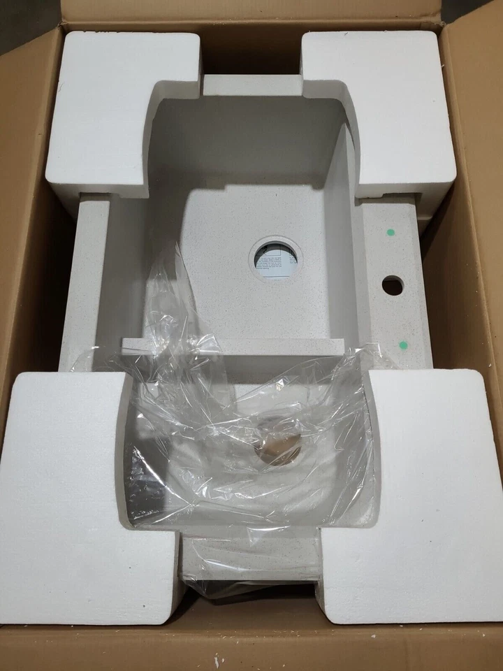 Swanstone QZ03322LD.075-2B 1-Hole Granite Kitchen Sink, 22" x 33" Color -BIANCA - Image 2 of 4