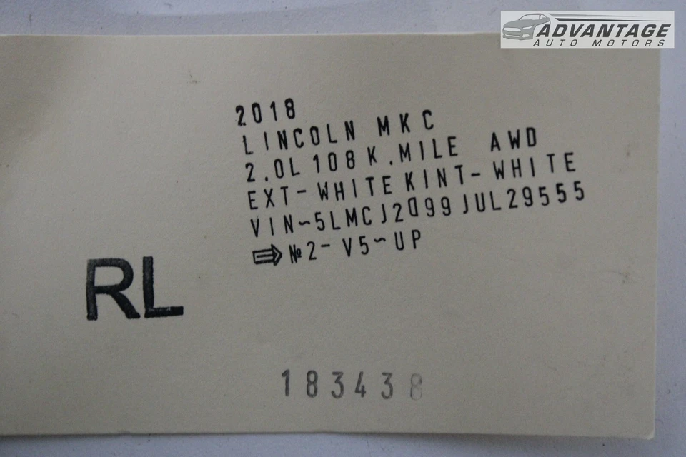 2016-2018 LINCOLN MKC REAR LEFT SIDE ROOF OVERHEAD UPPER ROOF GRAB HANDLE OEM - Image 4 of 4
