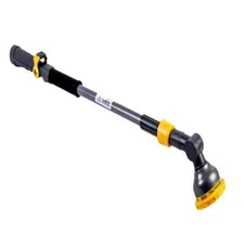 Watering Nozzle & 10-Pattern Telescoping Wand Rubber Grip Garden Watering