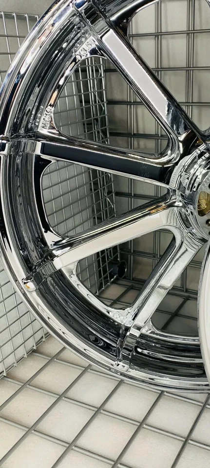 Rueda cromada Indian Chieftain Classic delantera OEM 2015-23 MAG llanta 19" intercambio Foto 3 de 4