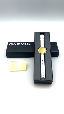 Garmin Lily Classic Fitness Smartwatch White Leather Light Gold