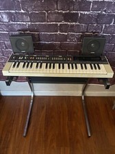 VTG Casiotone Casio MT-800 Analog Piano Keyboard Synth w/ Speakers  Stand READ 