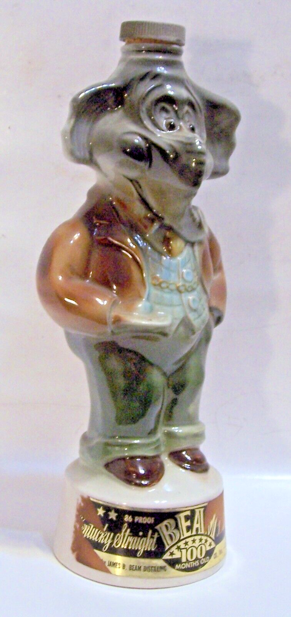 Jim Beam 100 Month Elephant Decanter 1960 Republican Regal China