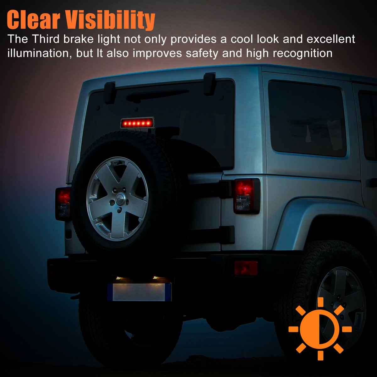 Hooke Road LED Tail Light Assembly For Jeep Wrangler JK (2007-2018) – Pair Red Lens / Black Housing