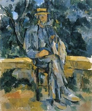 Decoration Poster.Portrait of peasant by Cezanne art painting.Room decor.11340