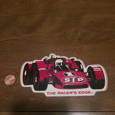 Nice Vintage STP The Racers Edge Sricker Decal. Rare | eBay