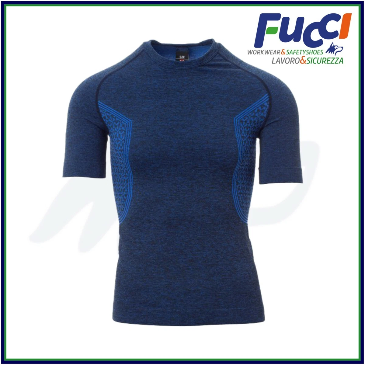 MAGLIA TERMICA UOMO 160GR MANICA CORTA TSHIRT TECNICA SPORT LAVORO