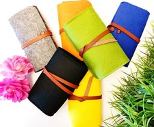 2x Soft Felt Glasses Case Anti-Scratch Sunglasses Eyewear Pouch
