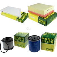 MANN-FILTER Inspektionspaket Filtersatz FüR Peugeot 206 SchräGheck 2.0 Hdi 90