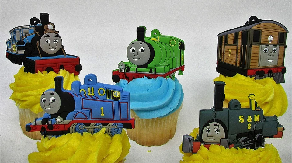 Thomas the Train Birthday Cupcake Cake Party Favor Set Thomas the Tank Engine - Image 2 of 4
