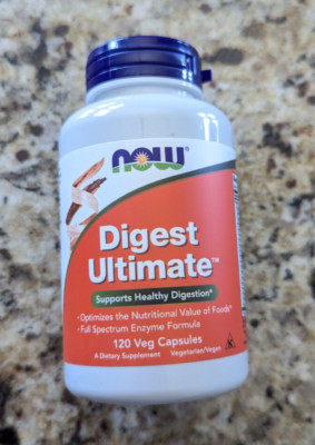 Now Foods Digest Ultimate Healthy Digestion 120 capsules exp: 04/2027