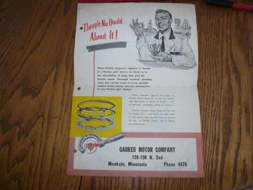1950's Pontiac Monthly Service Mailer - Vintage - Picture 2 of 7