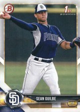 2018 Bowman Draft #BD-144 Sean Guilbe San Diego Padres RC ROOKIE PROSPECT