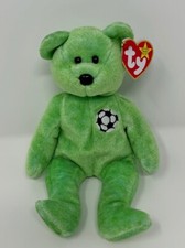 TY Beanie Babies Kicks the Soccer Bear - NEW with Tags - 1999 - Retired