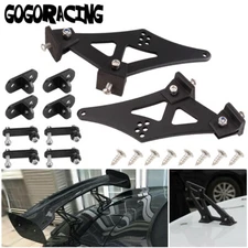 5" Universal Car CNC Rear Wing Trunk Racing Tail Spoiler Legs Mount Brackets