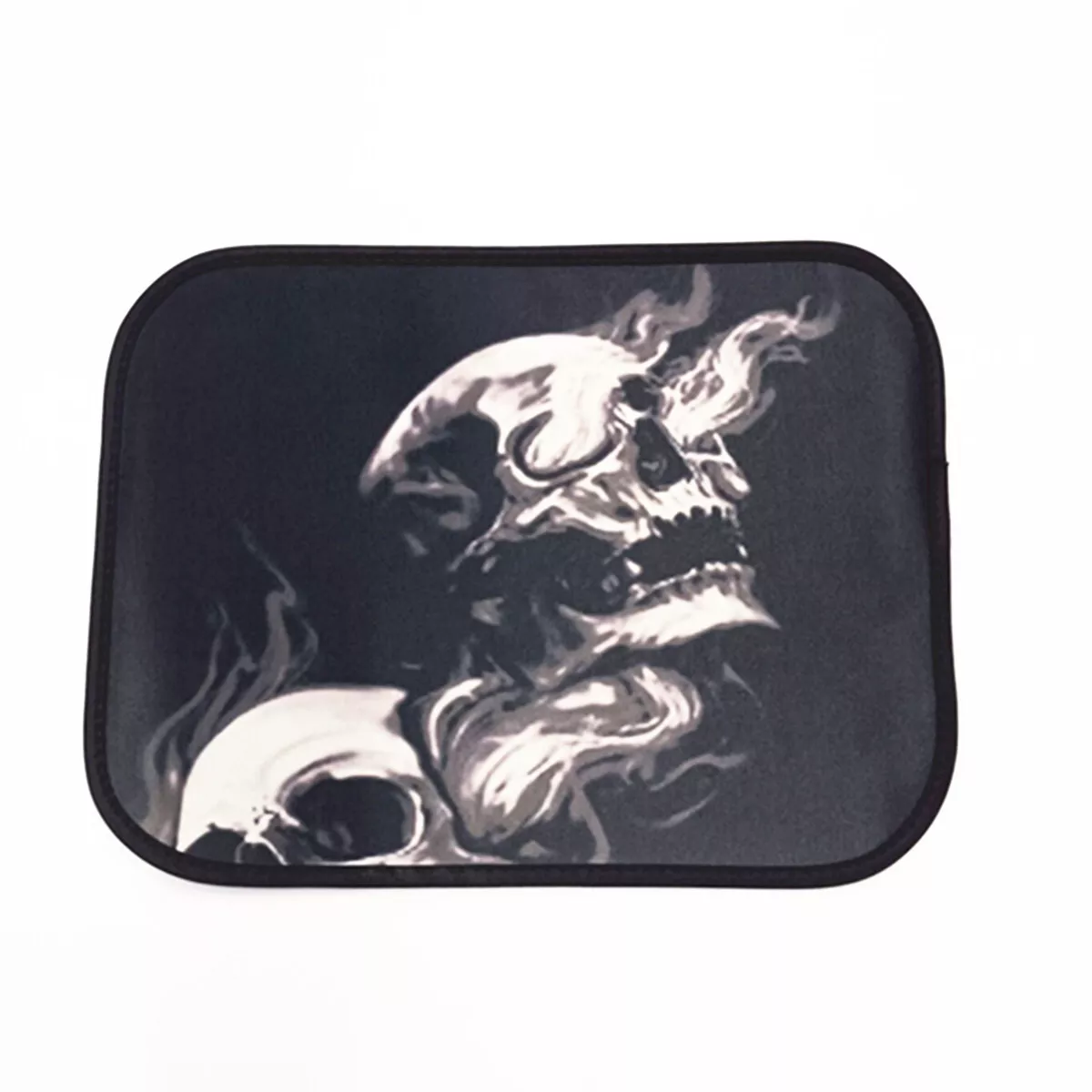 Skull Floor Mats Set Car Truck Front Rear Carpet Liner Heel Pad