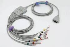 GE-Marquette EKG Trunk Cable 22341809 Plus EKG Leadwire 38401817 Compatible AHA 