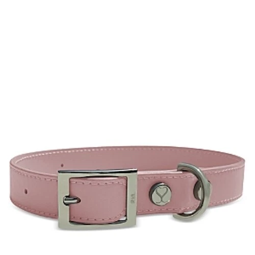 Shaya Pets L11212 Blush Leather Taylor Dog Collar Size Small