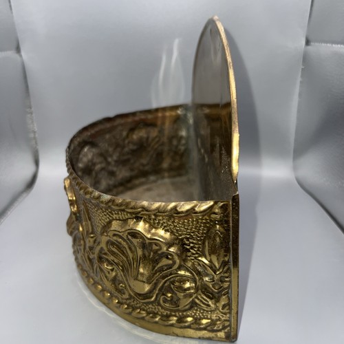 Vintage Ornate Rare handmade Brass Pocket Wall Planter - Picture 3 of 8