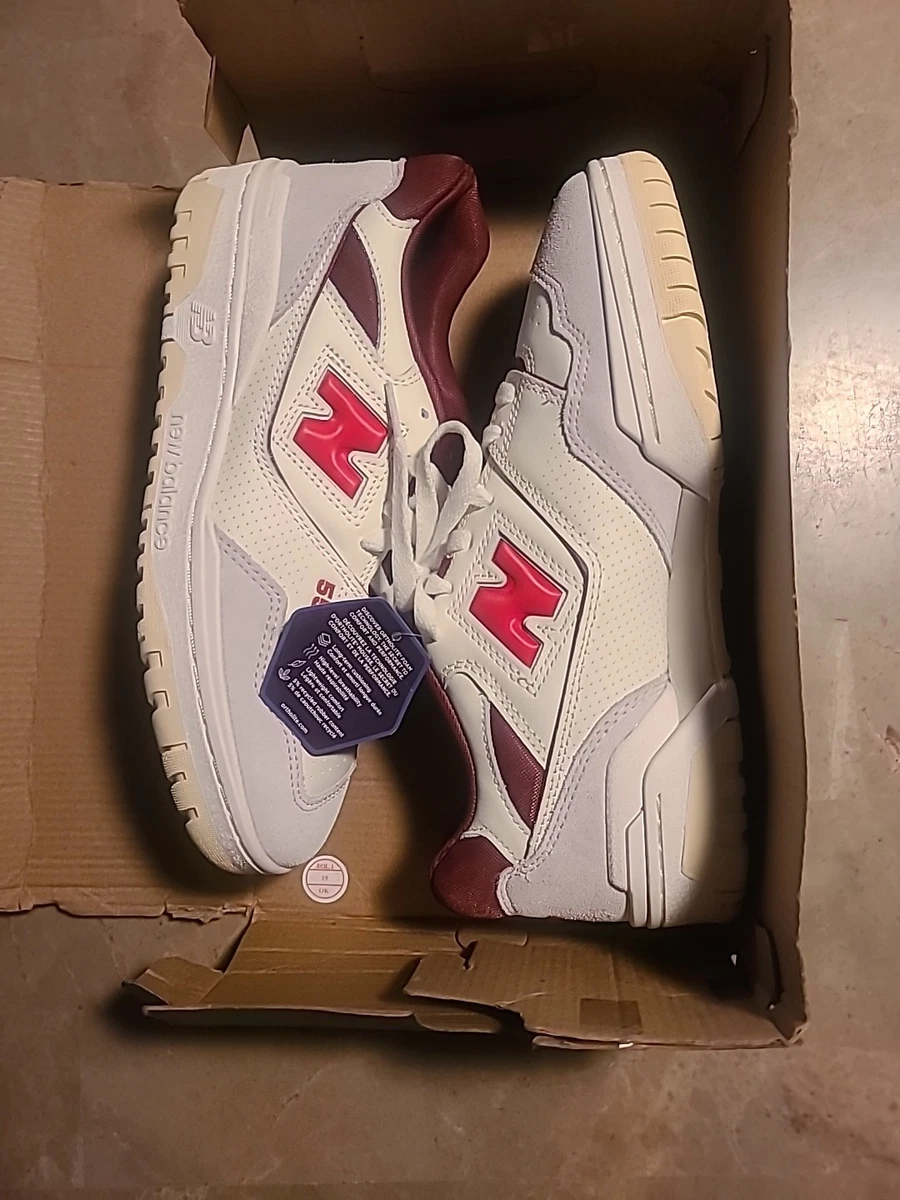 NIB NEW BALANCE 550 WHITE/RED BB550EMR Sea Salt/True Red Mens Sz 13 $110 NIB NEW BALANCE 550 WHITE/RED BB550EMR Sea Salt/True Red  main image 4