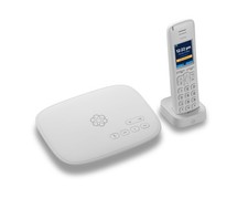 Ooma Telo Air and Handset. Free Internet Home Phone Service Wi-Fi Connectivit...