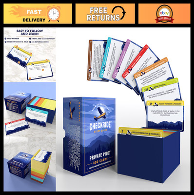 Private Pilot VFR Oral Exam Flashcards - 300+ Study Cards for All Topics, CFI Ap