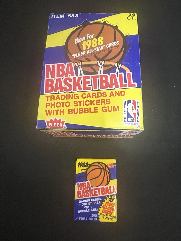 1988-89 Fleer Basketball Sealed Wax (1) Pack From Box Pippen RC Michael Jordan - Image 2 of 4