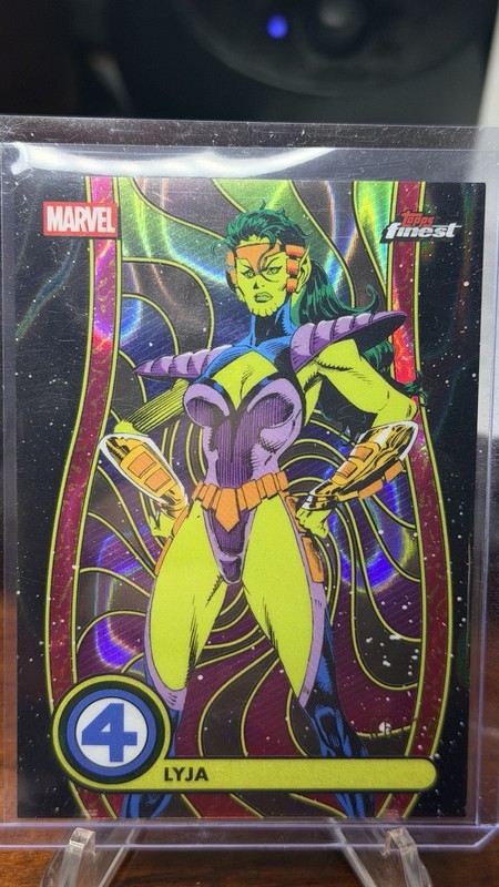 2026 Topps Finest Marvel Fantastic Four LYJA Blacklight  /10 SP!