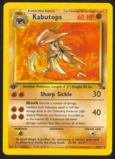 Kabutops 24/62 Fossil 1st Edition on eBay