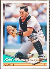 1994 Topps Baseball Kirt Manwaring #30 NM