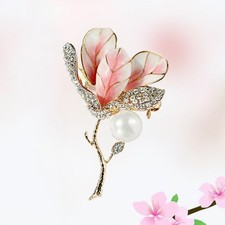  Couleur émaux broche de mode fleur de tulipe corsage alliage fleur broche avec