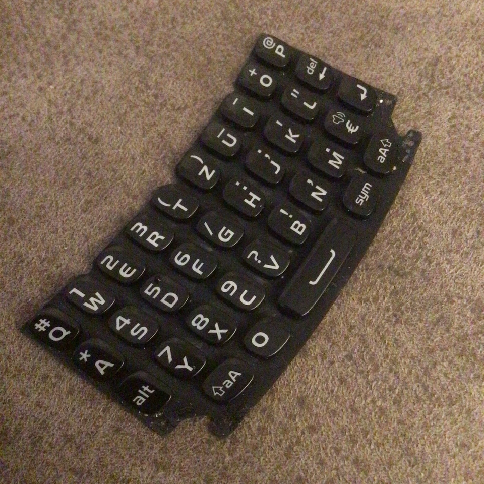 Replacement Blackberry Curve 9360 QWERTY Keypad Keymat - BLACK — 第 2/4 张图片