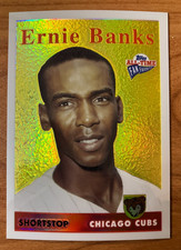 2003 Topps All-Time Fan Favorites #30 Ernie Banks Refractor #/299
