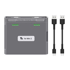 2*15W Dual Battery USB Type-C Charger Hub Station For DJI Mini 2/Mini SE Drone