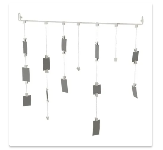 Ikea Fiskevik Photo Clip Hangers 101.510.36 NEW Photo Hanging Bar
