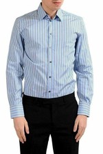 Dolce & Gabbana "Martini" Men's Striped Long Sleeve Dress Shirt US 15 IT 38