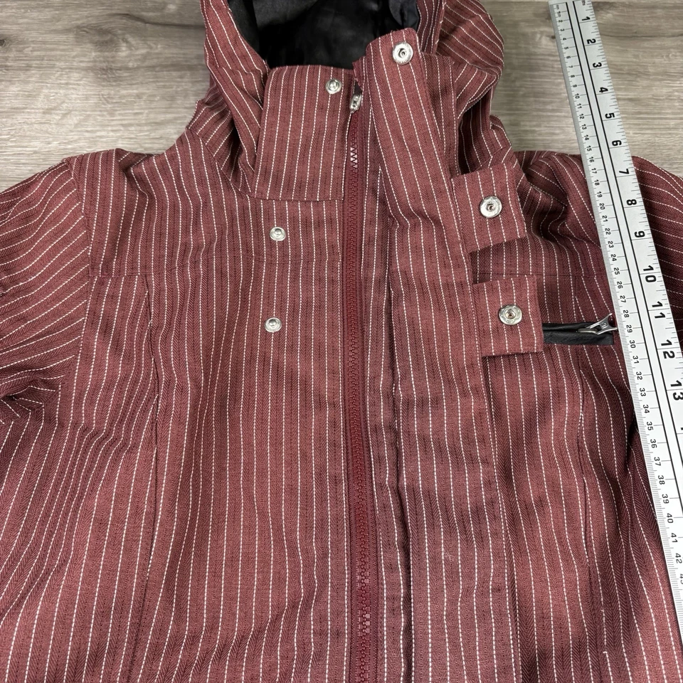 Jaqueta Burton Feminina Média Vermelha Listras Secas Casaco de Snowboard Fazendo Magia 77 - Imagem 4 de 4