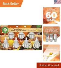 Air Wick Plug in Scented Oil Refill, 7ct, Pumpkin + Brown Sugar Mixed Pack, F...