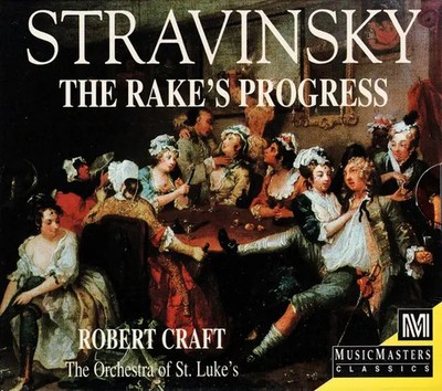 2xCD Stravinsky The Rakes Progress SLIPCASE + BOOKLET Musicmasters Classics