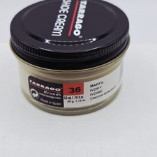 Tarrago Shoe Polish # 36 Ivory Cream Leather Protector 1.76 oz. 50ml Boot