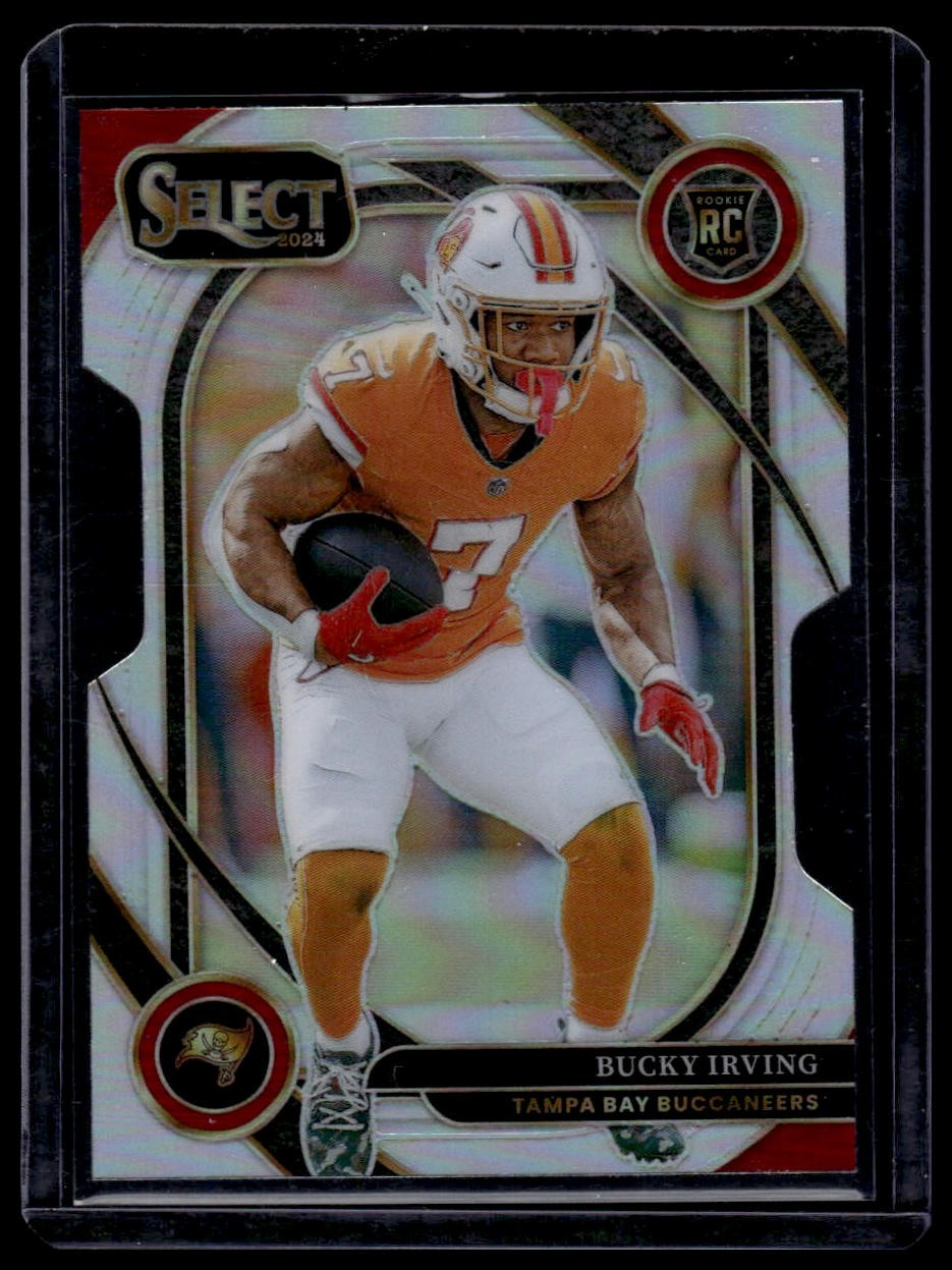 2024 Panini Select #239 Bucky Irving Silver Prizm Die Cut