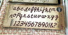 Alphabet Cutout Script - Tim Holtz - Sizzix  Die 662709