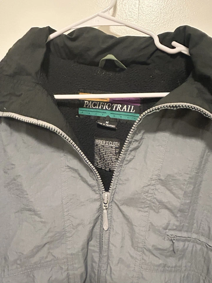 Chaqueta Pacific Trail gris vintage para hombre talla M Foto 2 de 3