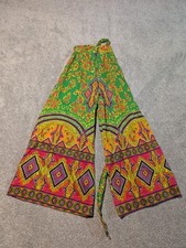 Vintage Alex Colman Pants Womens 26 Psychedelic Flared Hippie 70s Wide Leg