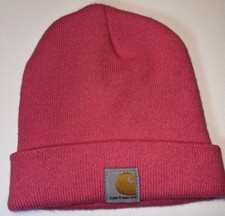 Carhartt Pink Acrylic Watch Hat Beanie Winter Warm Casual Outdoors Bright OSFM