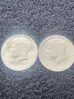 Two Kennedy Half Dollar Coins 1969 S-proof 40% silver and 2025 P Both Unc