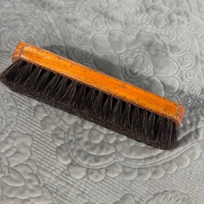 Vintage Golco No 330 Shoe Shine Brush Wood 100% Horsehair R8449 Made in USA