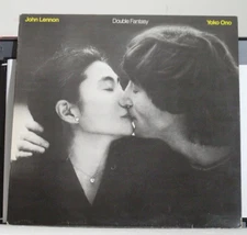 LP~JOHN LENNON~YOKO ONO~Double Fantasy~{1980~GEFFEN]~UK IMPORT~ VG+