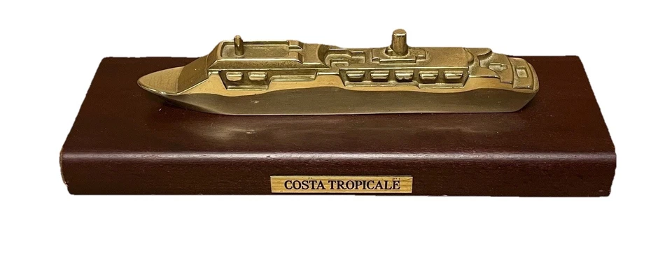 COSTA TROPICALE - MEGA Kreuzfahrtschiff - Schiffsmodell - Modell - RARITÄT GOLD
